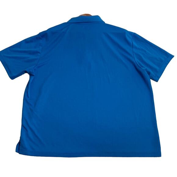 PGA Tour Airflux Mens Golf Shirt Blue Short Sleeve 3 Button Polo Style Size XXL - Picture 7 of 10
